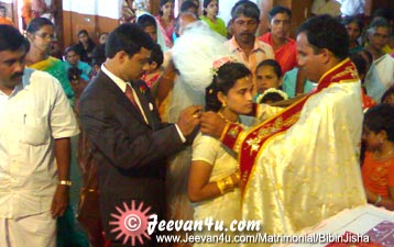 Bibin Jisha wedding snaps